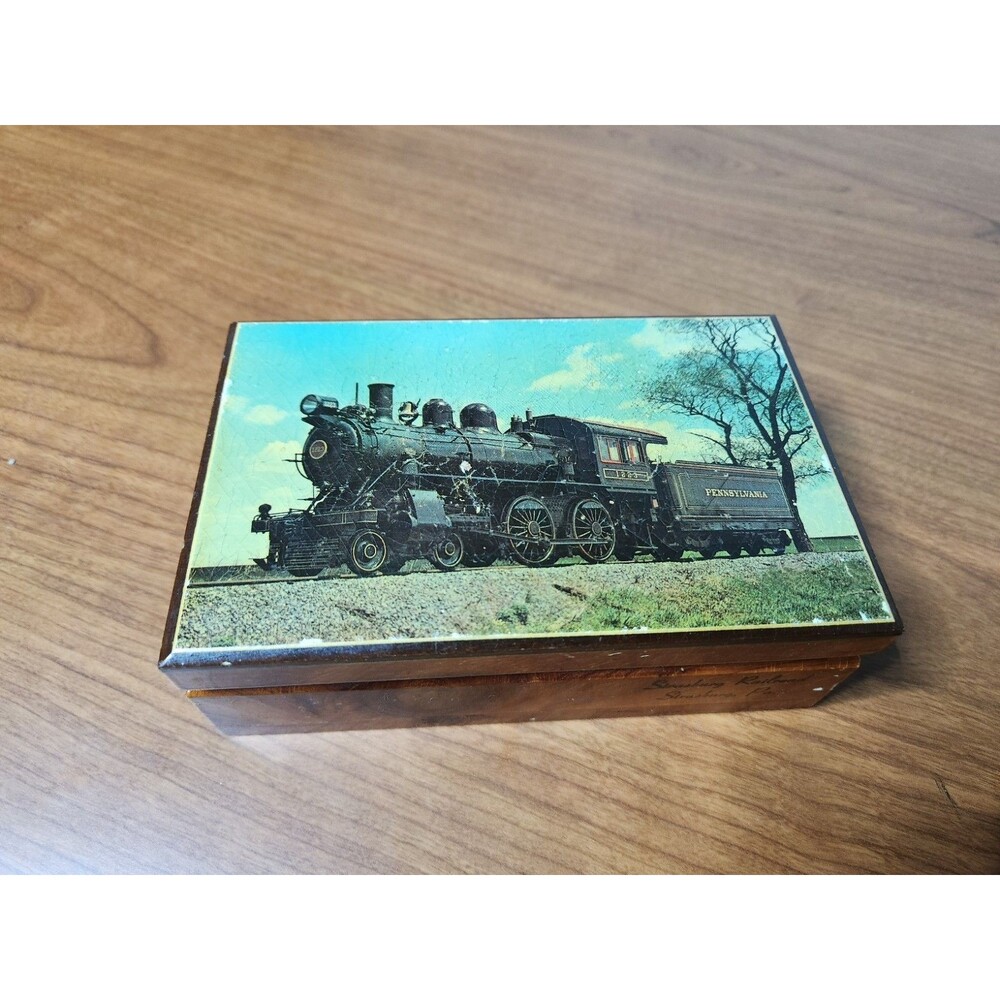 Vintage J B Deere Cedarcraft Cedar Box ~ Strasburg Railroad ~ Strasburg PA